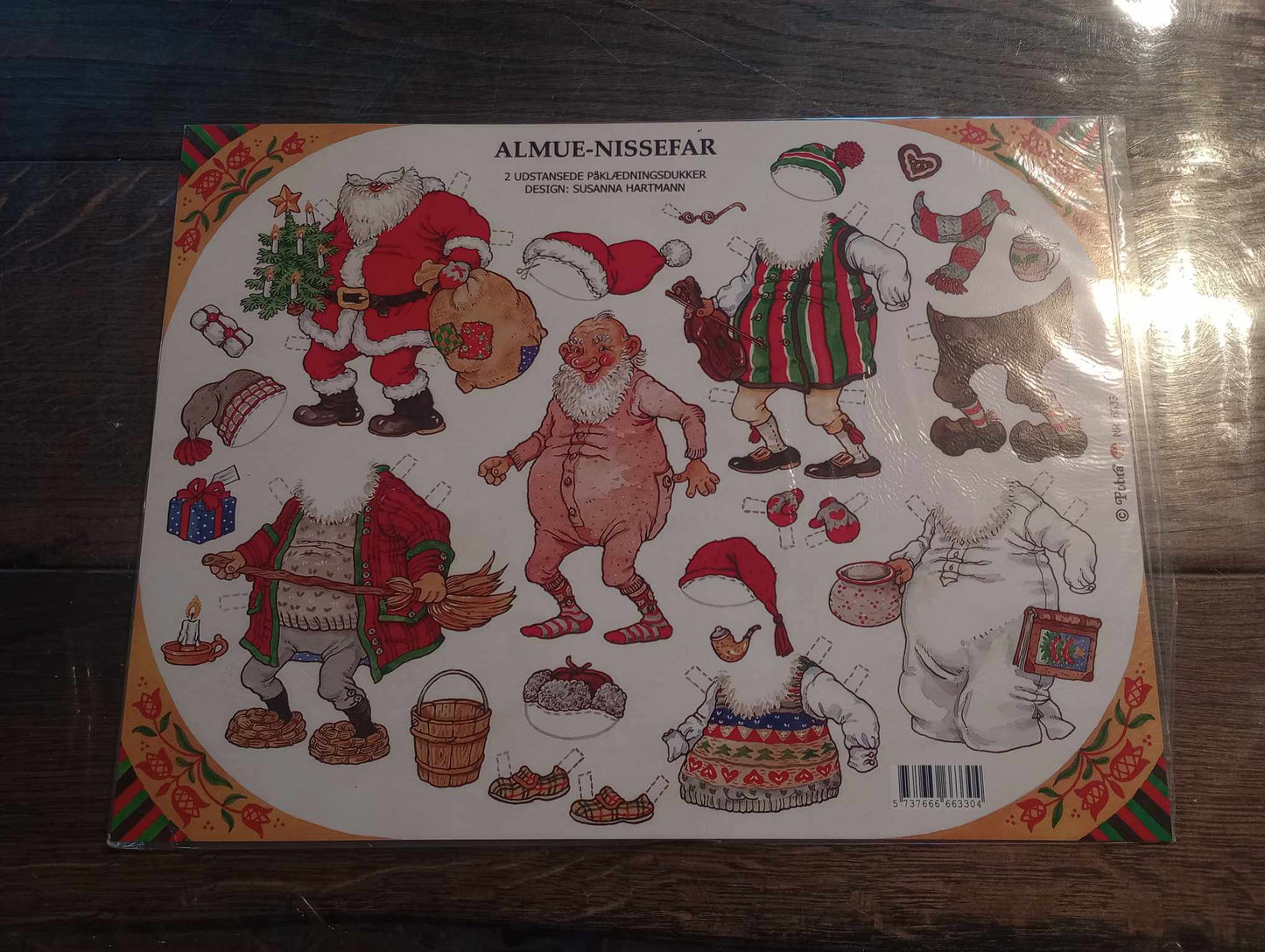 Påklædningsnisseark, almue