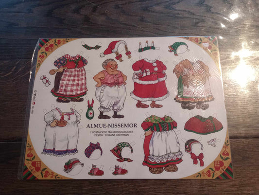 Påklædningsnisseark, almue