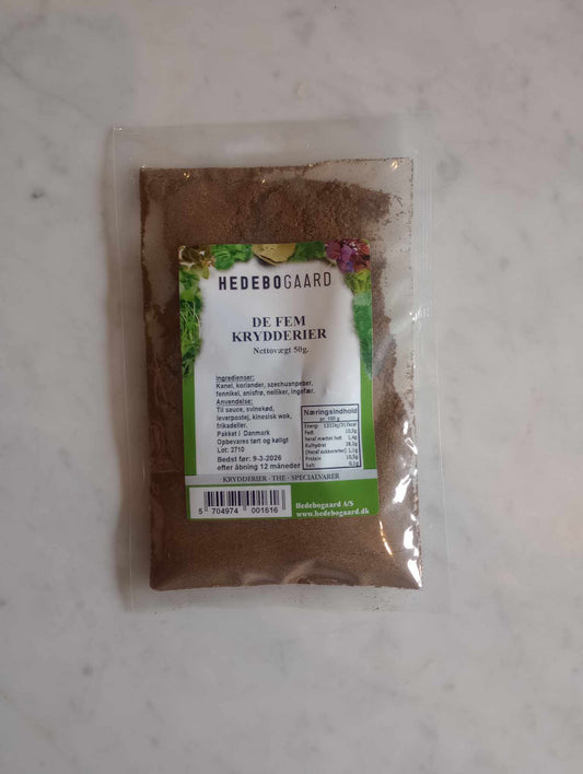 De fem krydderier - Hedebogaard