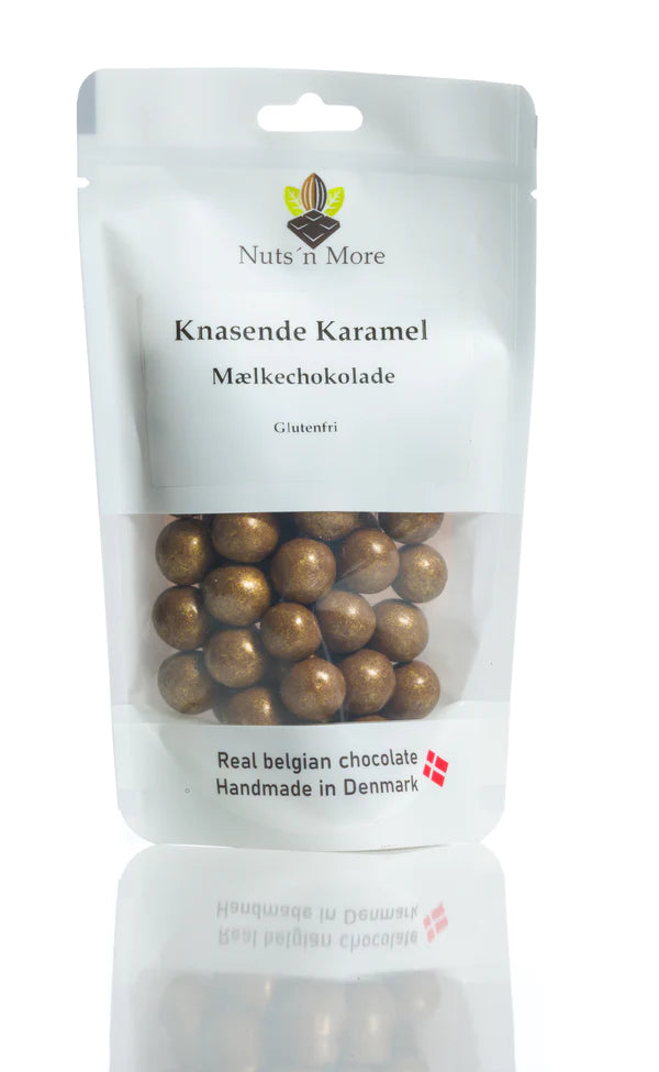 Knasende karamel m. mælkechokolade