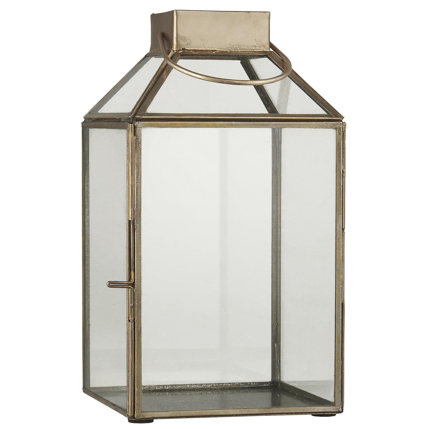 Lanterne Norr skrå glastop, guld