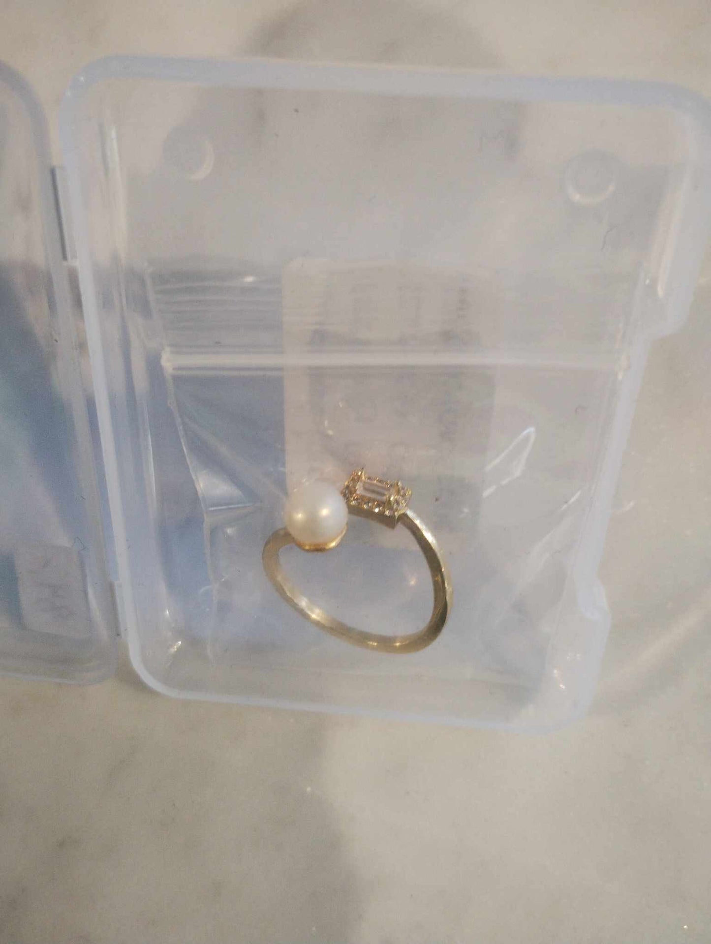 Ring med ferskvandsperle