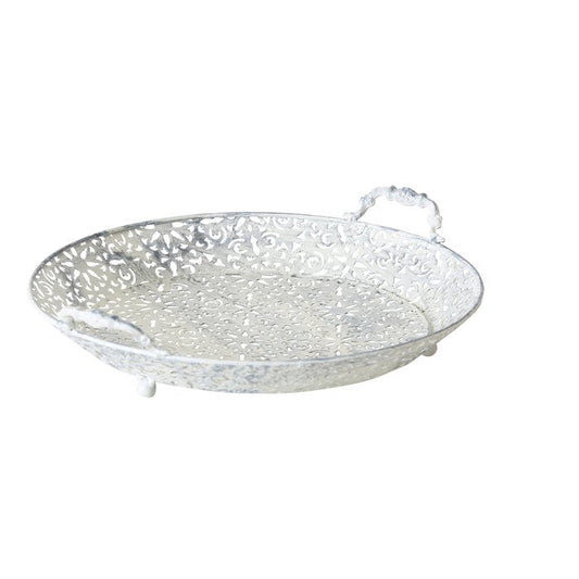 Hvid metal bakke, Lilli