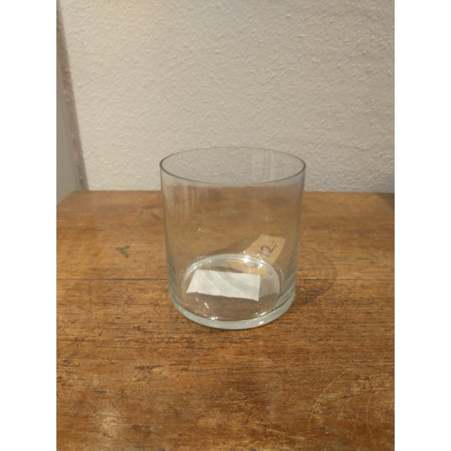 Glas til fyrfad, klar