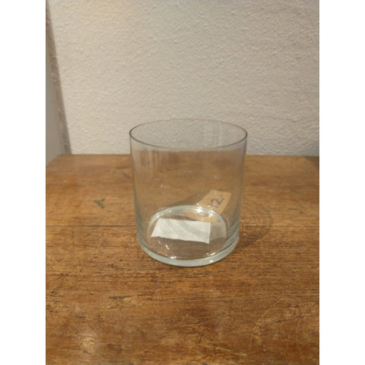 Glas til fyrfad, klar