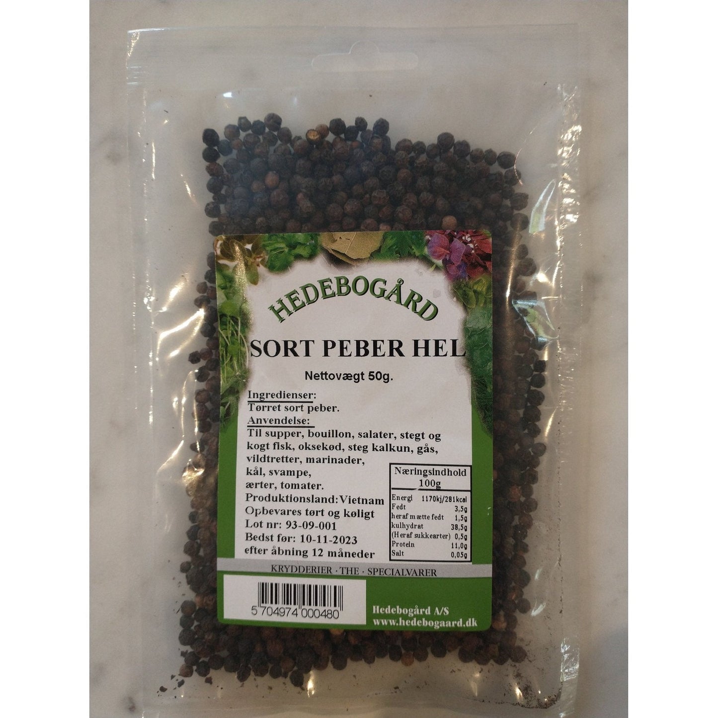 Hedebogaard Sort peber hel