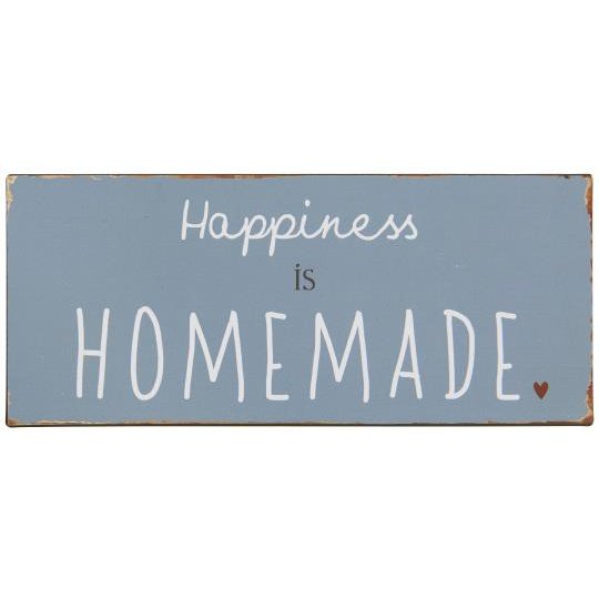 Metalskilt Happiness is Homemade