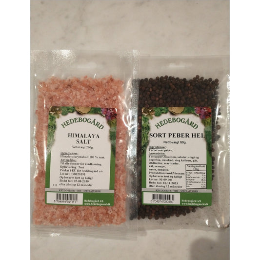 Hedebogaard Himalayasalt grov & Sort peber hel