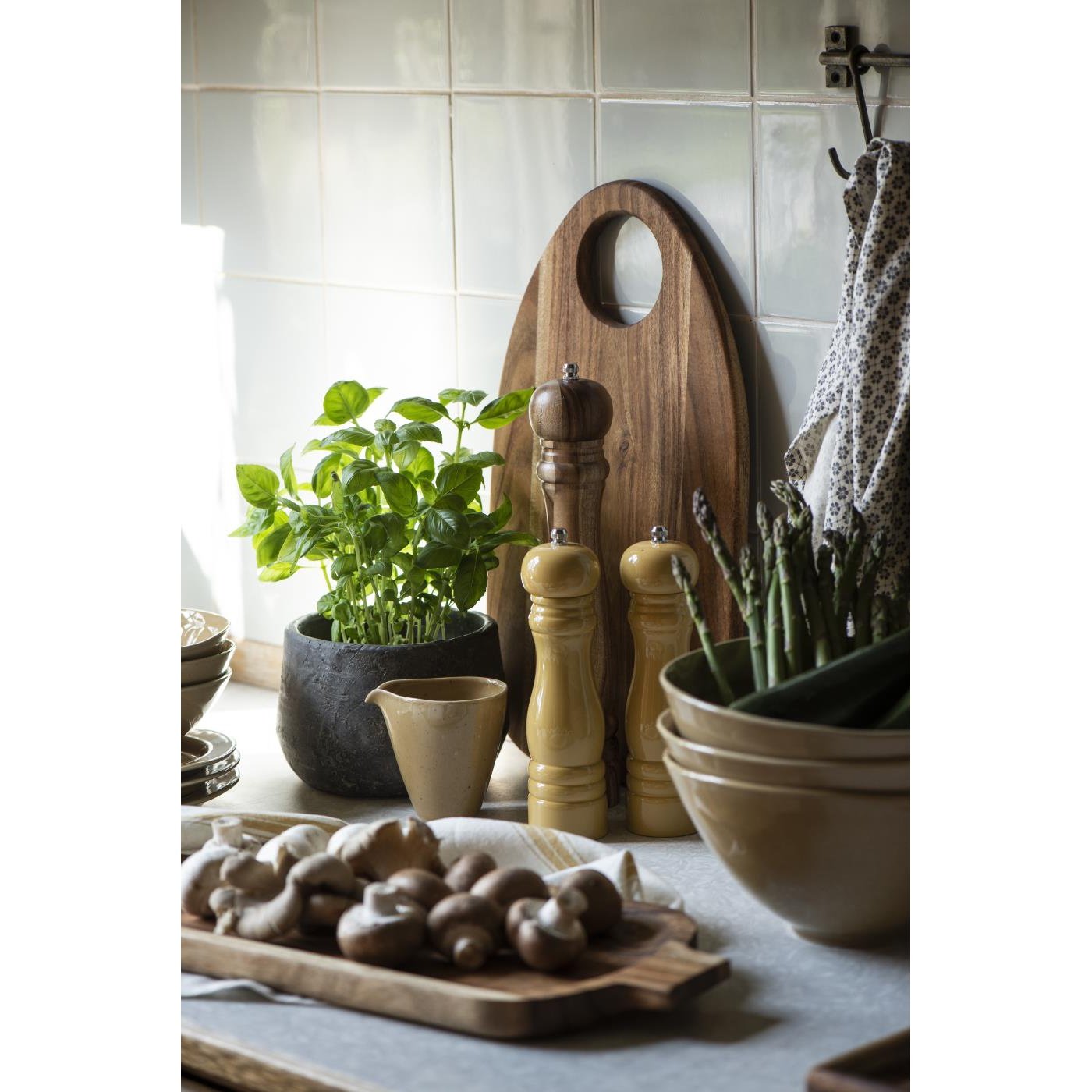 Salt- & peberkværnsæt mustard, sæt af 2