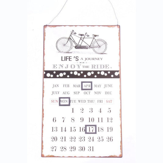 Metalkalender Life's a journey, enjoy the ride