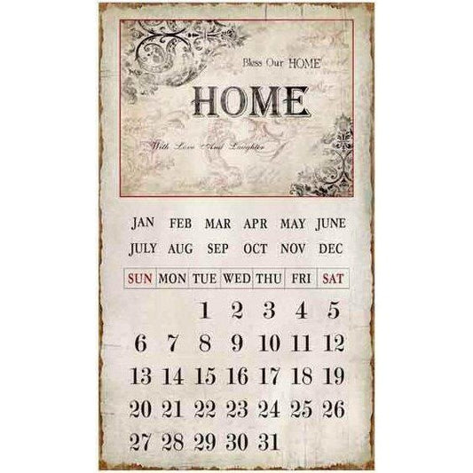Metalkalender Bless your home