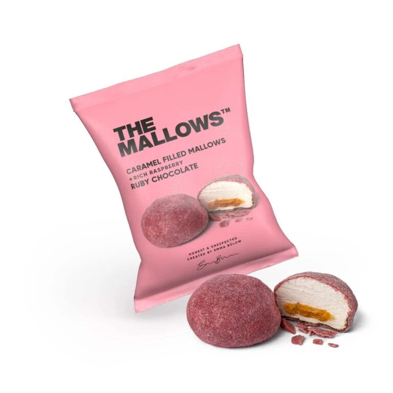 CARAMEL FILLED MALLOWS + RUBY CHOCOLATE