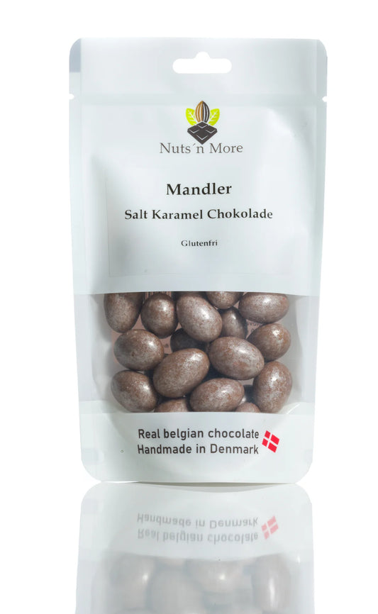 Mandler m. saltkaramel chokolade