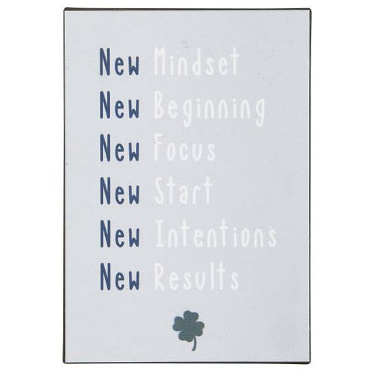 Metalskilt New Mindset New Beginning