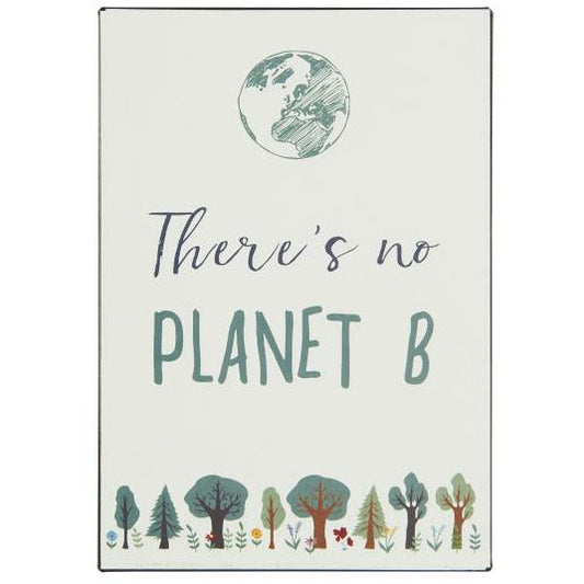 Metalskilt There is no PLANET B