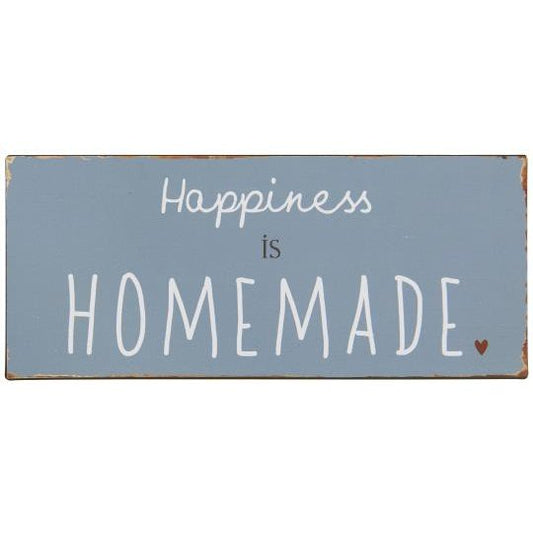 Metalskilt Happiness is Homemade