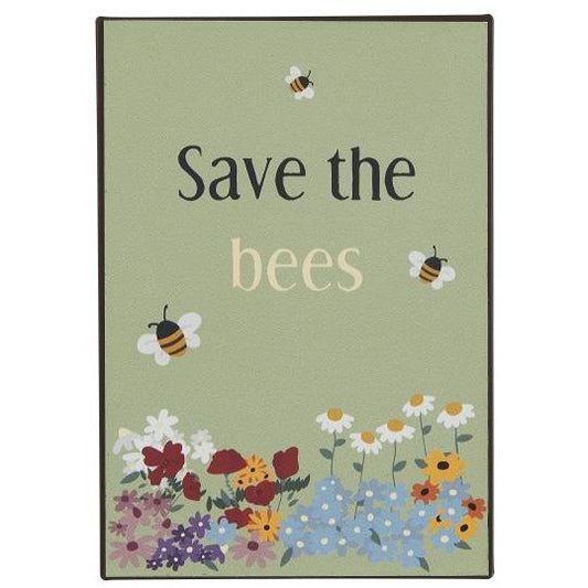Metalskilt Save the bees