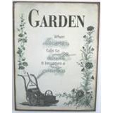 Metalskilt Garden