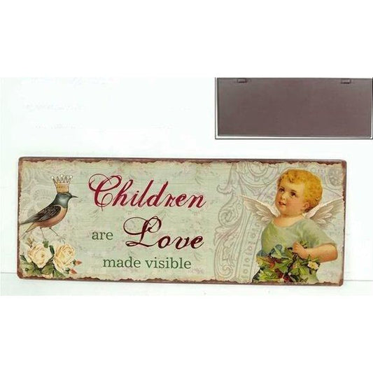 Metalskilt Children are love made visible