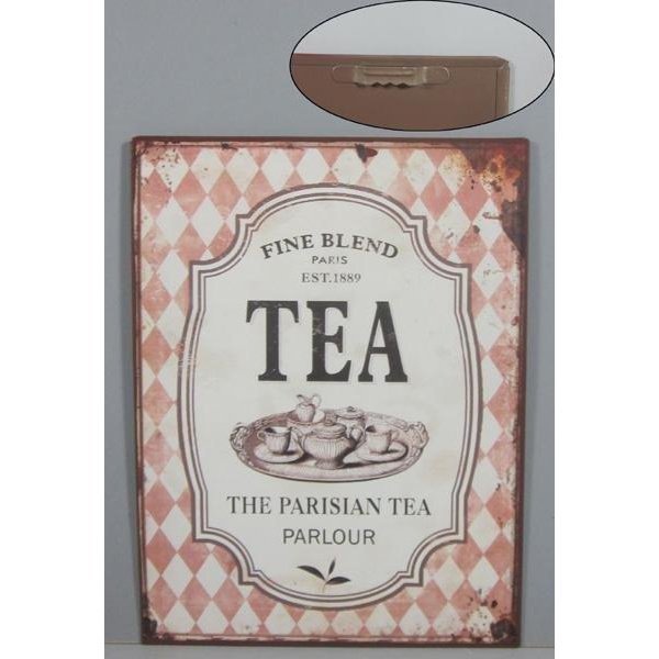 Metalskilt TEA the perisian tea palour