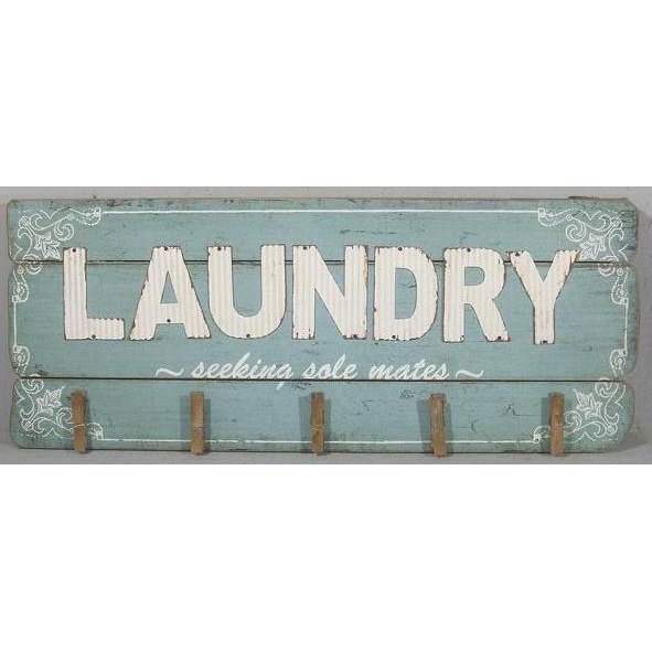 Laundry skilt med klemmer - Seeking sole mates
