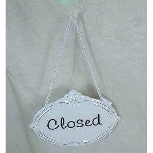 Emaljeskilt Closed