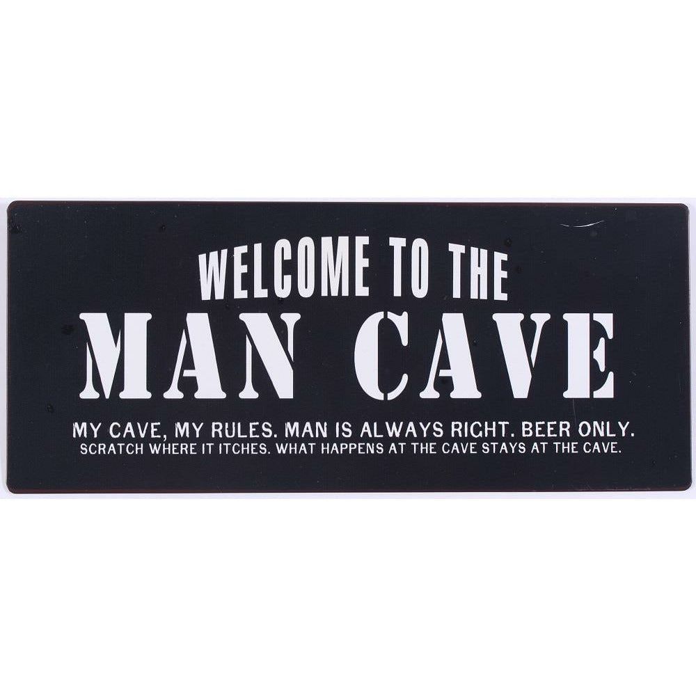 Metalskilt Man cave